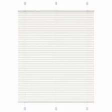   vidaXL pliszírozott redőny Fehér 110x100cm szövetszélesség 109,4cm