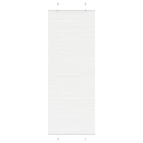 vidaXL pliszírozott redőny Fehér 75x200 cm szövetszélesség 74,4 cm