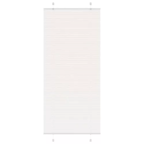 vidaXL pliszírozott redőny Fehér 85x200 cm szövetszélesség 84,4 cm