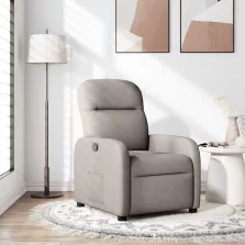 vidaXL tópszínű szövet dönthető fotel
