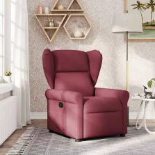 vidaXL bordó dönthető szövet fotel
