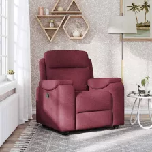 vidaXL bordó dönthető szövet fotel