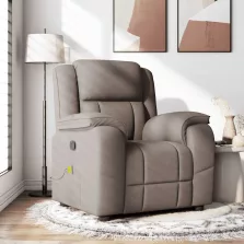 vidaXL tópszínű szövet dönthető masszázsfotel