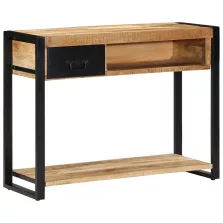   vidaXL tömör nyersfa mangófa tálalóasztal 100 x 35 x 75 cm