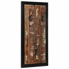   vidaXL kabátállvány többszínű 40x2x80 cm tömörfa, újrahasznosított fa