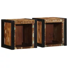   vidaXL 2 db tömör újrahasznosított fa éjjeliszekrények 40x35x40 cm