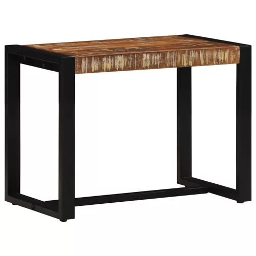 vidaXL tömör újrahasznosított fa többszínű pad 60x35x45 cm