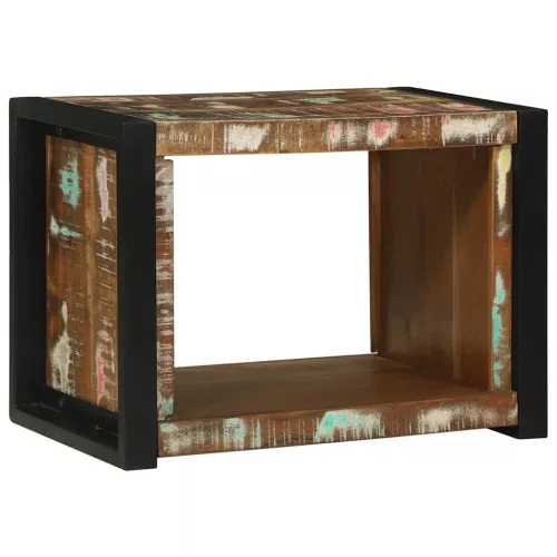 vidaXL Fali Kocka Barna 55 x 35 x 40 cm Szilárd Újrahasznosított Fa