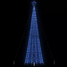 vidaXL kék LED karácsonyfa tüskékkel 1534 LED 500 cm