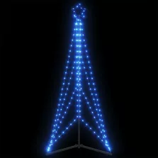 vidaXL kék LED karácsonyfa 363 LED 182 cm