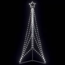   vidaXL hideg fehér karácsonyfa fénykúp 483 LED-del 240 cm