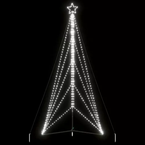 vidaXL hideg fehér LED karácsonyfa 615 LED 404,5 cm