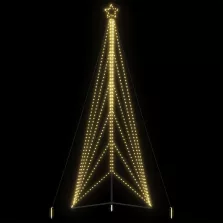   vidaXL meleg fehér karácsonyfa fénykúp 861 LED-del 480 cm