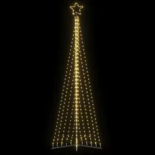   vidaXL meleg fehér karácsonyfa fénykúp 495 LED-del 300 cm