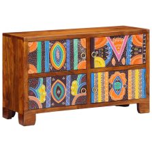   vidaXL Cipőszekrény tárolóval Barna 90 x 35 x 55 cm Tömör Akácfa