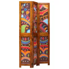 vidaXL Szobaelválasztó Barna 105 x 180 cm tömör akácfa