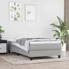   vidaXL világosszürke szövet zsebrugós matrac gyerekeknek 80 x 160 cm