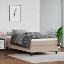   vidaXL cappuccino színű műbőr zsebrugós matrac gyerekeknek 80 x 160 cm