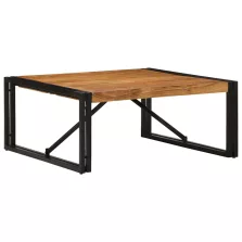 vidaXL tömör akácfa dohányzóasztal 80x80x35 cm
