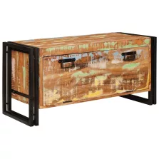   vidaXL Cipőszekrény Barna 90 x 38 x 45 cm tömör újrahasznosított fa