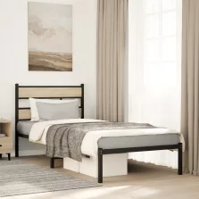   vidaXL sonoma tölgy színű fém ágykeret matrac nélkül 100 x 190 cm