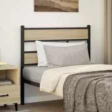   vidaXL sonoma tölgy színű szerelt fa és vas csere fejtámla 80 cm