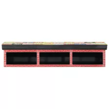   vidaXL TV Szekrény polcokkal Sokszínű 100 x 30 x 22 cm Faanyag