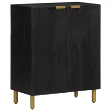 vidaXL fekete szerelt fa komód 60 x 33 x 75 cm