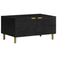 vidaXL fekete szerelt fa dohányzóasztal 80 x 50 x 40 cm