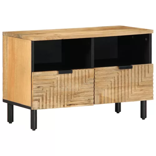 vidaXL barna tömör mangófa TV-szekrény 70x33x46 cm