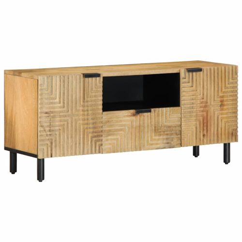 vidaXL barna tömör mangófa TV-szekrény 105 x 33 x 46 cm