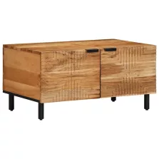 vidaXL tömör akácfa dohányzóasztal 80 x 50 x 40 cm