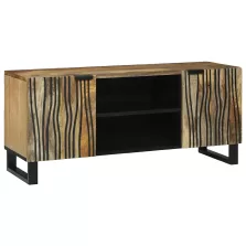 vidaXL TV szekrény Barna 105 x 33 x 46 cm tömör mangófa