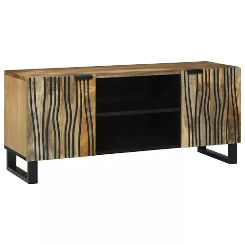 vidaXL TV szekrény Barna 105 x 33 x 46 cm tömör mangófa