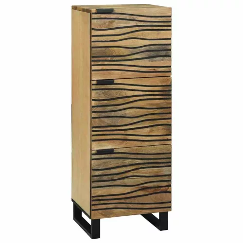 vidaXL Highboard Barna 40 x 33 x 110 cm tömör mangófa