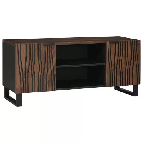 vidaXL TV szekrény Barna 105 x 33 x 46 cm tömör mangófa