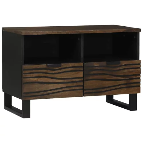 vidaXL TV Szekrény fiókkal Barna 70 x 33 x 46 cm tömör mangófa