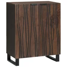 vidaXL Széf Barna 60 x 33.5 x 75 cm Tömör mangófa