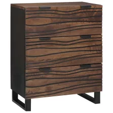   vidaXL Széf fiókkal Barna 60 x 33.5 x 75 cm Tömör mangófa