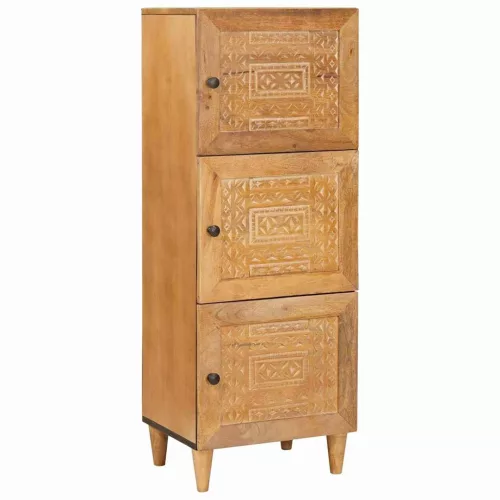 vidaXL Magasfiú polcokkal Világosbarna 40 x 33 x 110 cm tömör mangófa