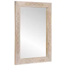   vidaXL Fürdőszobai tükör tükörrel Fehér 70 x 50 x 2,5 cm