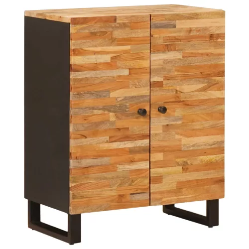 vidaXL Tároló Szekrény Barna 60 x 33,5 x 75 cm Tömör Mangófát
