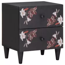   vidaXL Éjjeli asztal fiókkal Barna 40 x 33,5 x 46 cm Tömör Mangófát