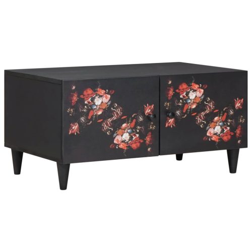 vidaXL Dohányzóasztal Sokszínű 80 x 50 x 40 cm Tömör Mangófát