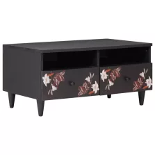   vidaXL Dohányzóasztal fiókkal Sokszínű 80 x 54 x 40 cm Tömör Mangófát