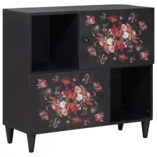   vidaXL Tároló szekrények Sokszínű 80 x 33,5 x 75 cm Tömör Mangófát