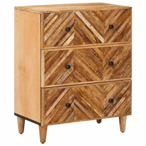 vidaXL Tároló szekrények Barna 60 x 33,5 x 75 cm Tömör Mangófát