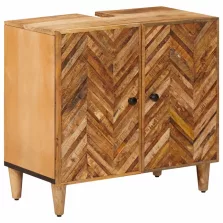   vidaXL Mosdókagyló szekrény Barna 62 x 33 x 58 cm Tömör Mangófát