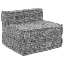   vidaXL Moduláris Kanapé Világosszürke 70 x 70 x 56 cm szövet