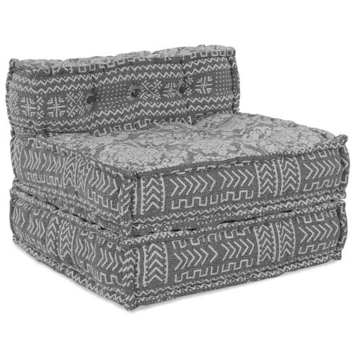 vidaXL Moduláris Kanapé Világosszürke 70 x 70 x 56 cm szövet